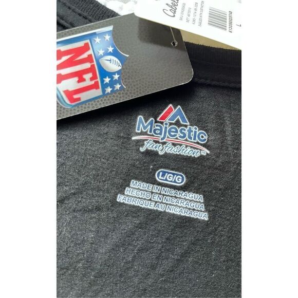 NWT NFL Eagles black v-neck T - L - Picture 9 of 9